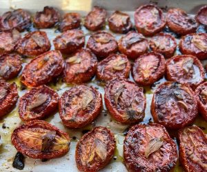 slow roasted tomatoes