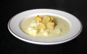 cheesy cauliflower soup