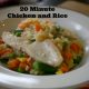 20 minute chicken and rice, quick meals, weeknight, meals made with Campbell's Soup