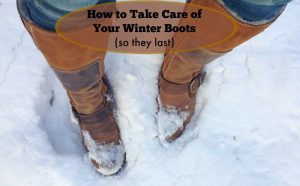 how to take care of winter boots