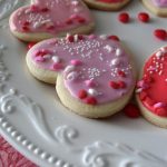 Valentine sugar cookies