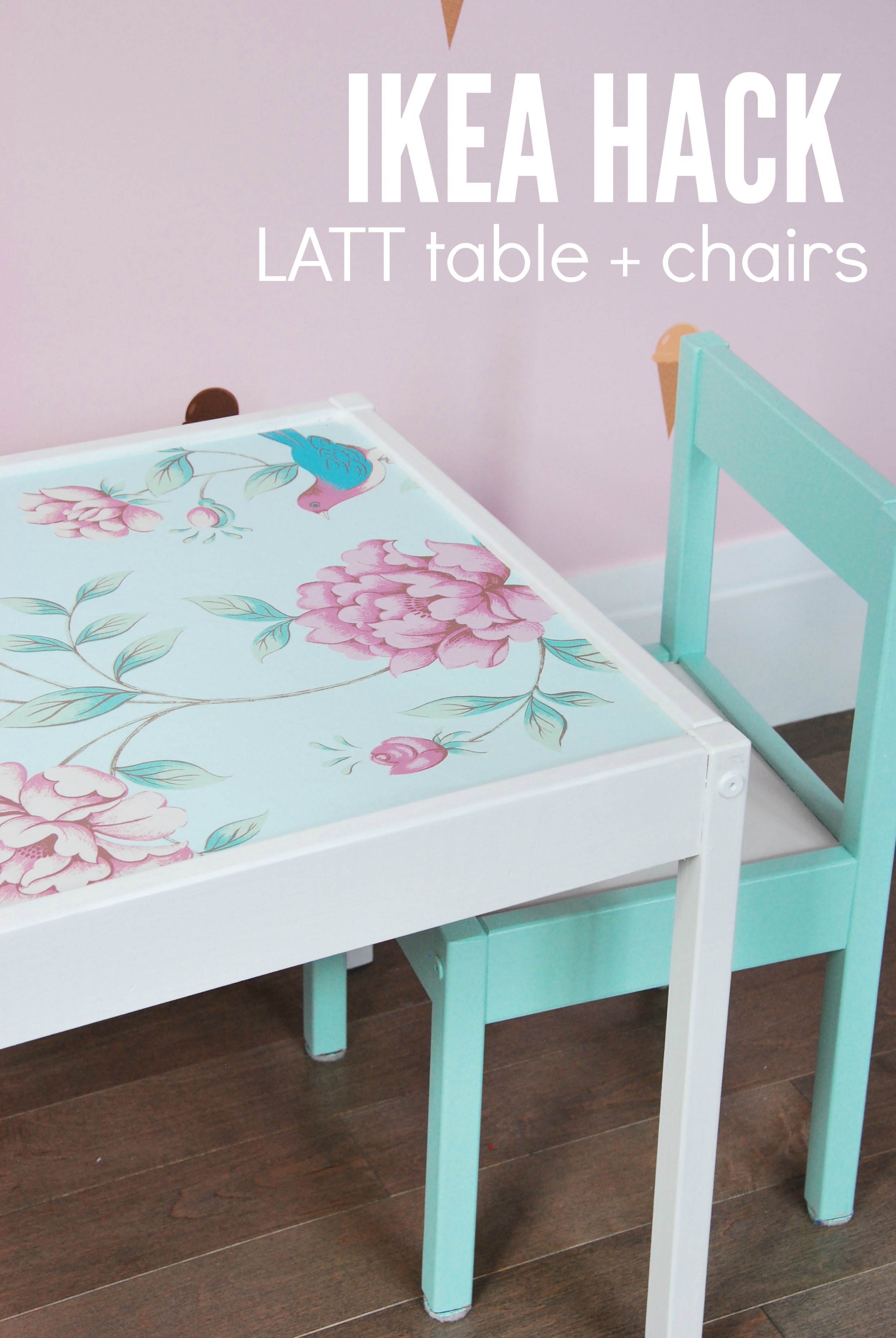 ikea hack latt children's table and chairs 2- via the sweetest digs