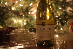 Clos du Bois wine with smoked salmon