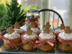 individual gingerbread trifle